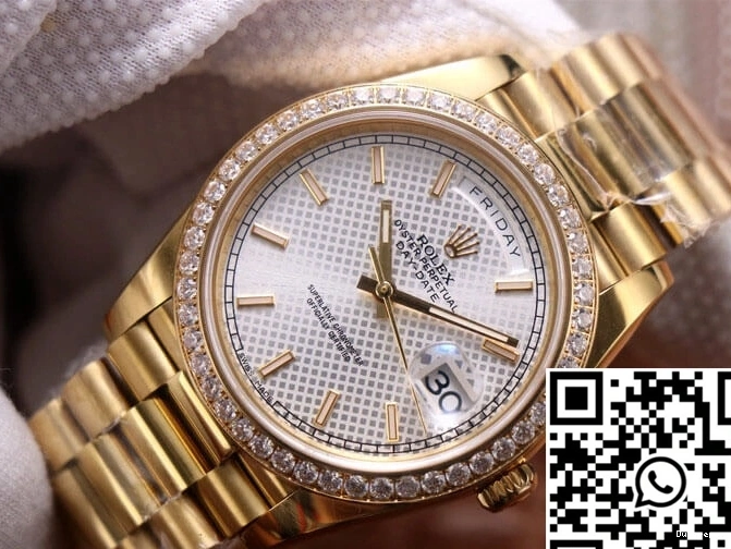 M228348RBR-0005 EW Dial Day-Date Rolex Silver Factory 0406